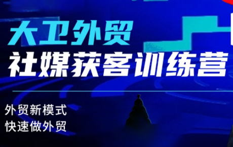 大卫老师·外贸社媒获客独家训练营(更新)-摇钱述