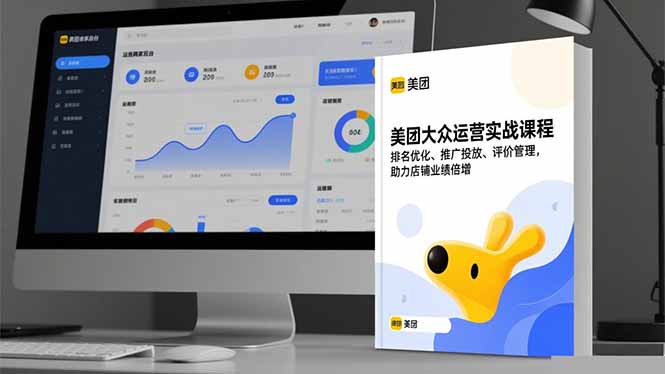 美团大众运营实战课程，排名优化、推广投放、评价管理，助力店铺业绩倍增-摇钱述